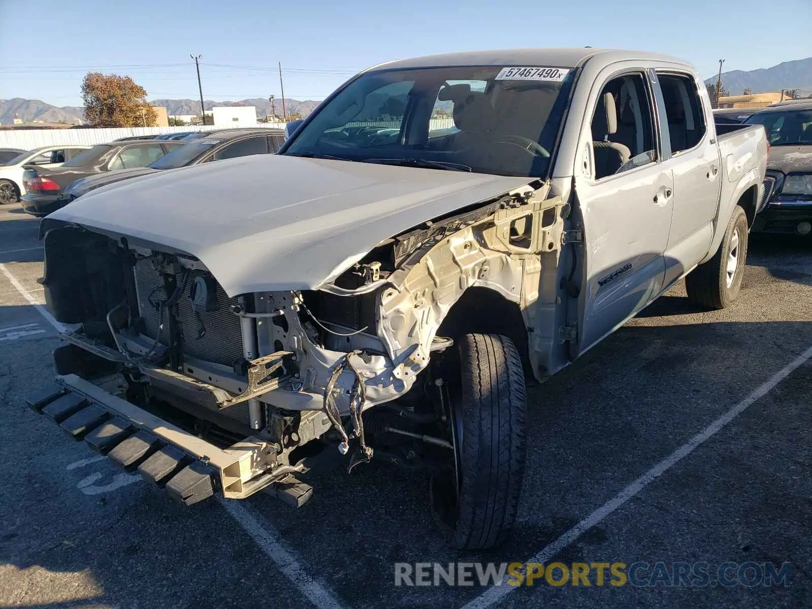 2 Photograph of a damaged car 5TFAX5GN6LX171698 TOYOTA TACOMA 2020