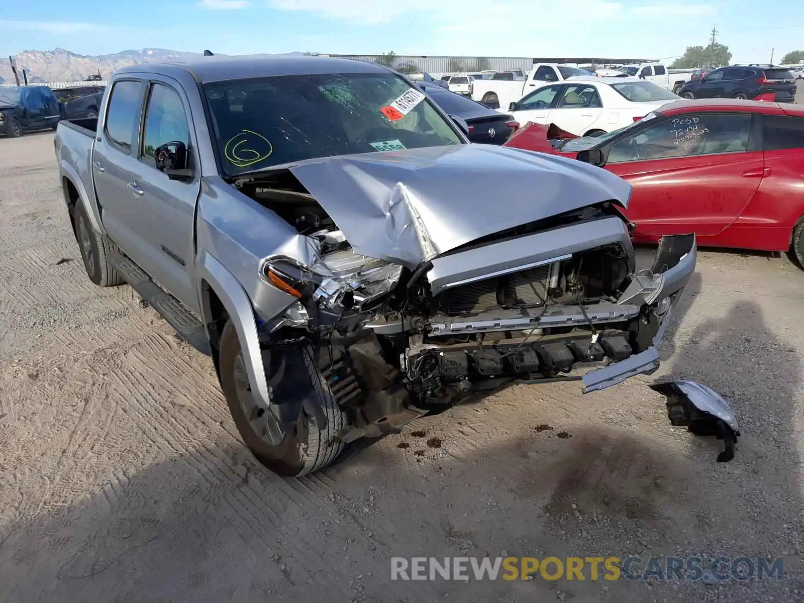 1 Photograph of a damaged car 5TFAX5GN8LX167149 TOYOTA TACOMA 2020