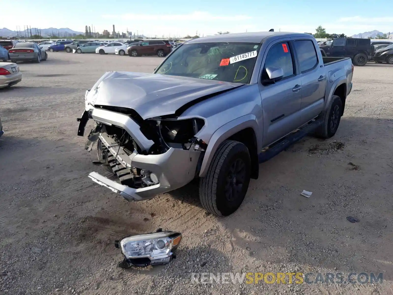 2 Photograph of a damaged car 5TFAX5GN8LX167149 TOYOTA TACOMA 2020