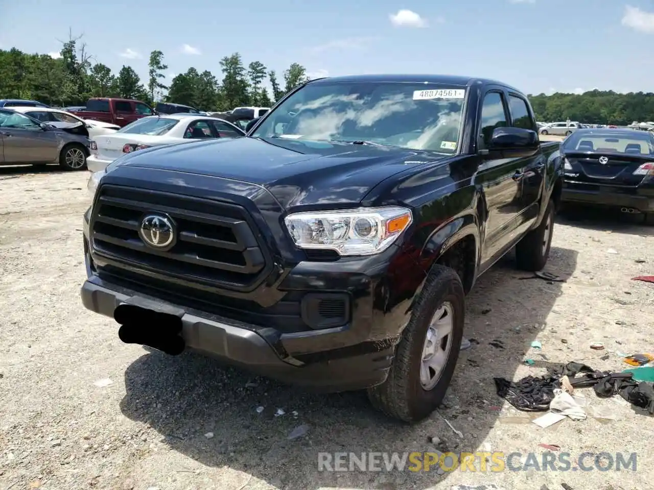 2 Photograph of a damaged car 5TFAX5GNXLX179769 TOYOTA TACOMA 2020