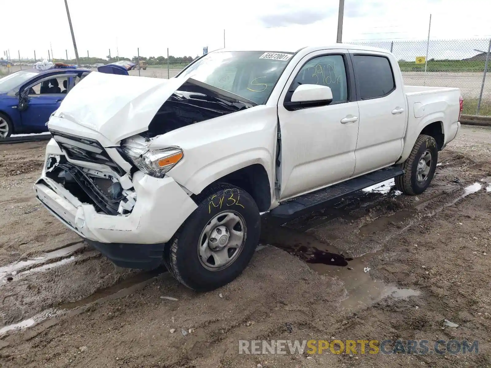 2 Photograph of a damaged car 5TFAX5GNXLX180646 TOYOTA TACOMA 2020