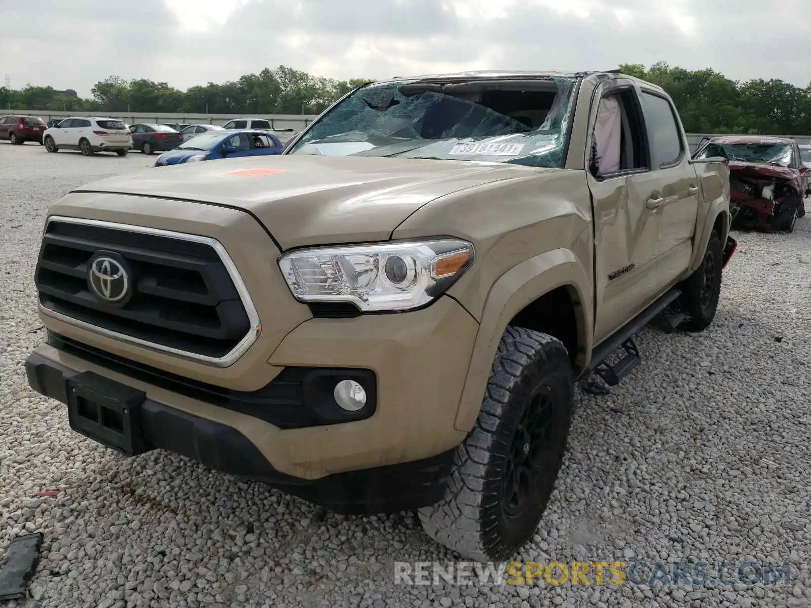 2 Photograph of a damaged car 5TFAZ5CN2LX089905 TOYOTA TACOMA 2020