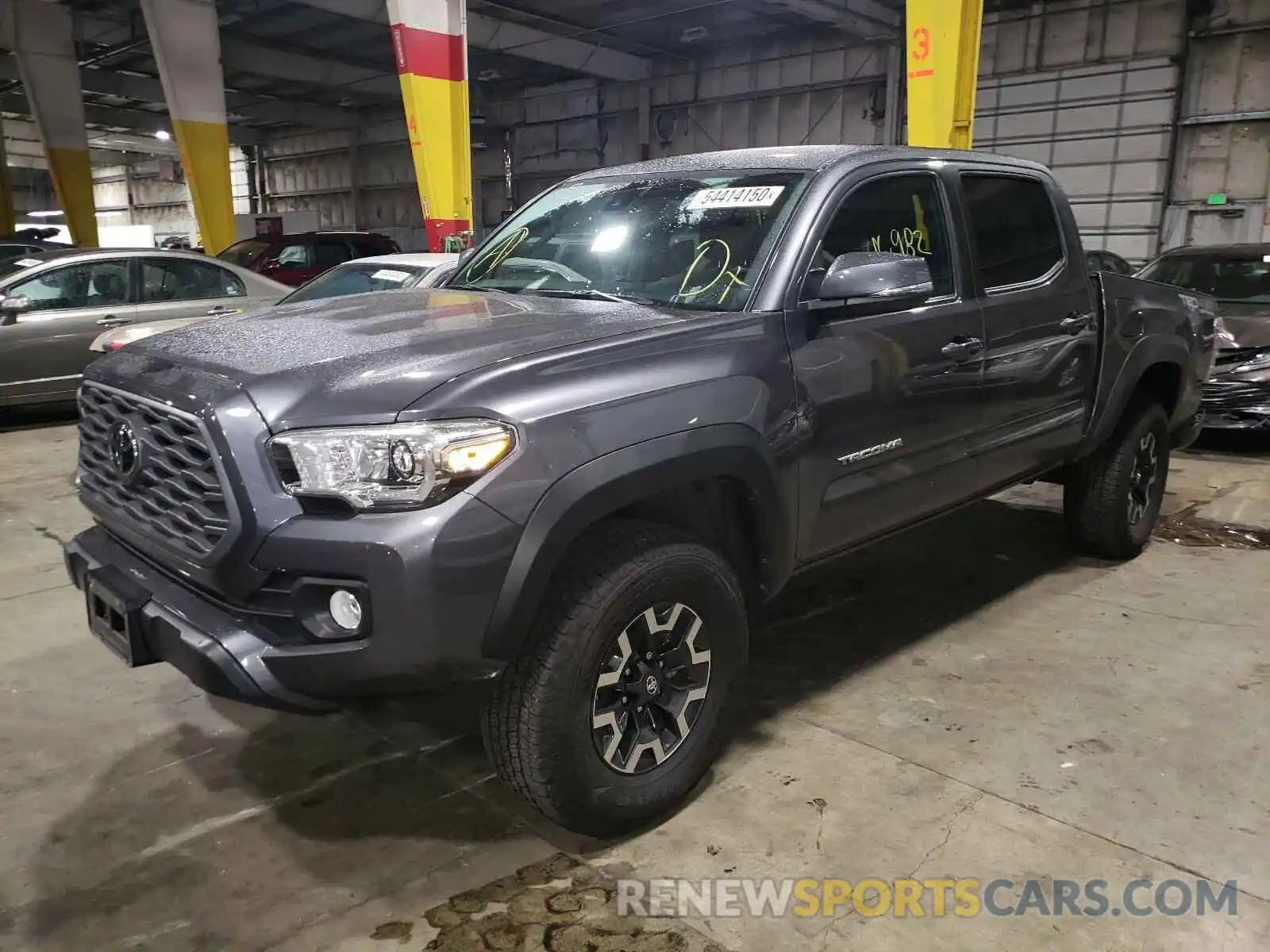 2 Photograph of a damaged car 5TFCZ5AN0LX223807 TOYOTA TACOMA 2020