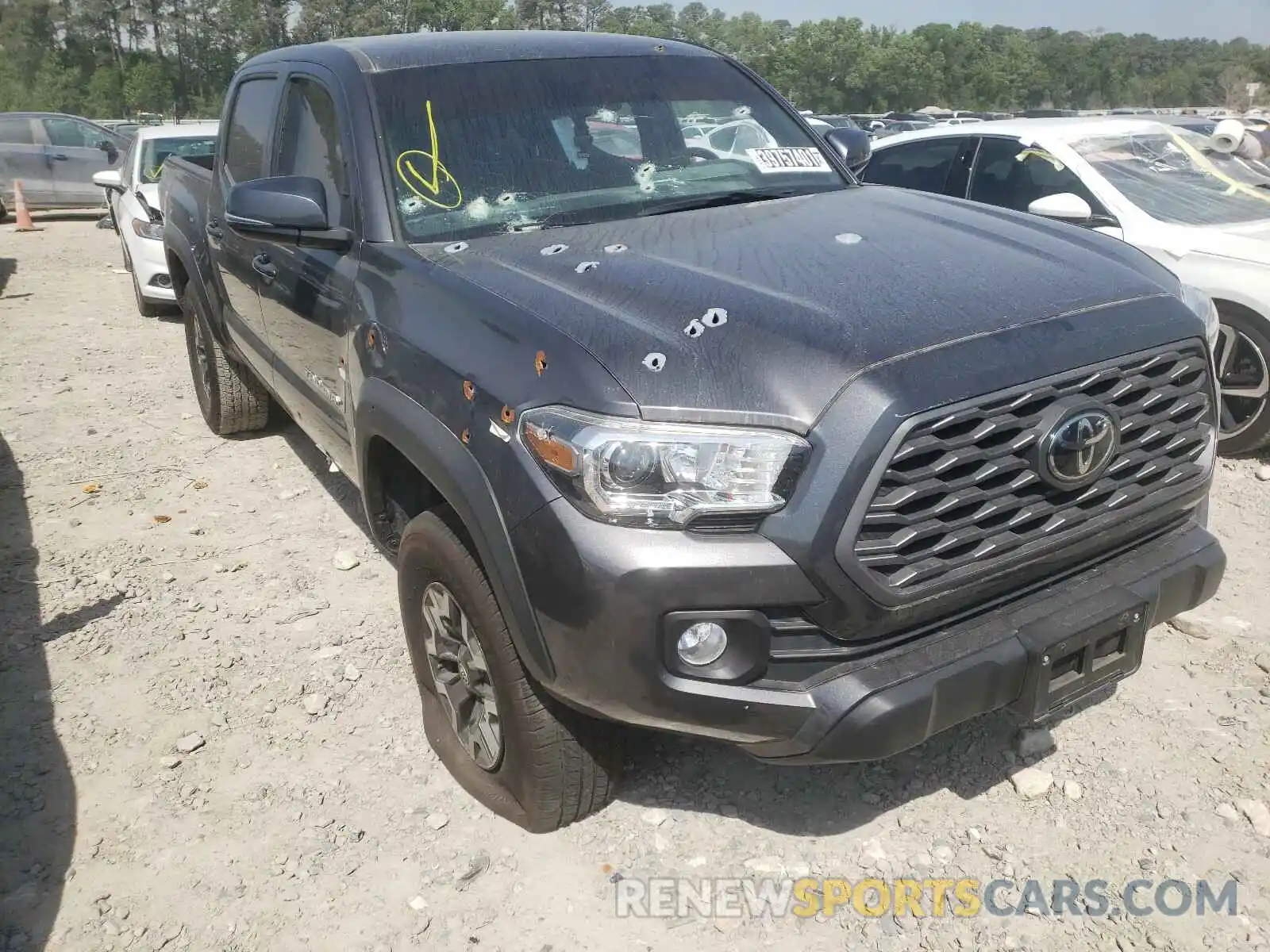 1 Photograph of a damaged car 5TFCZ5AN4LX230694 TOYOTA TACOMA 2020