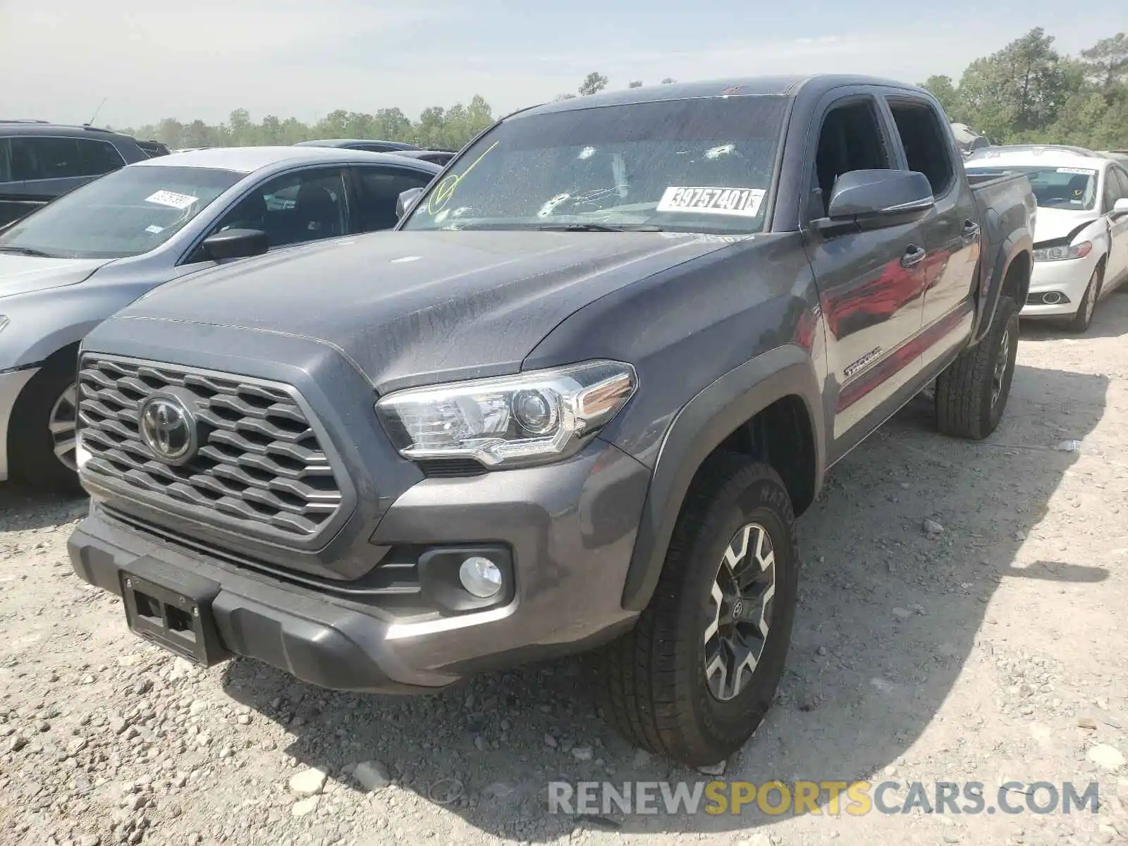 2 Photograph of a damaged car 5TFCZ5AN4LX230694 TOYOTA TACOMA 2020