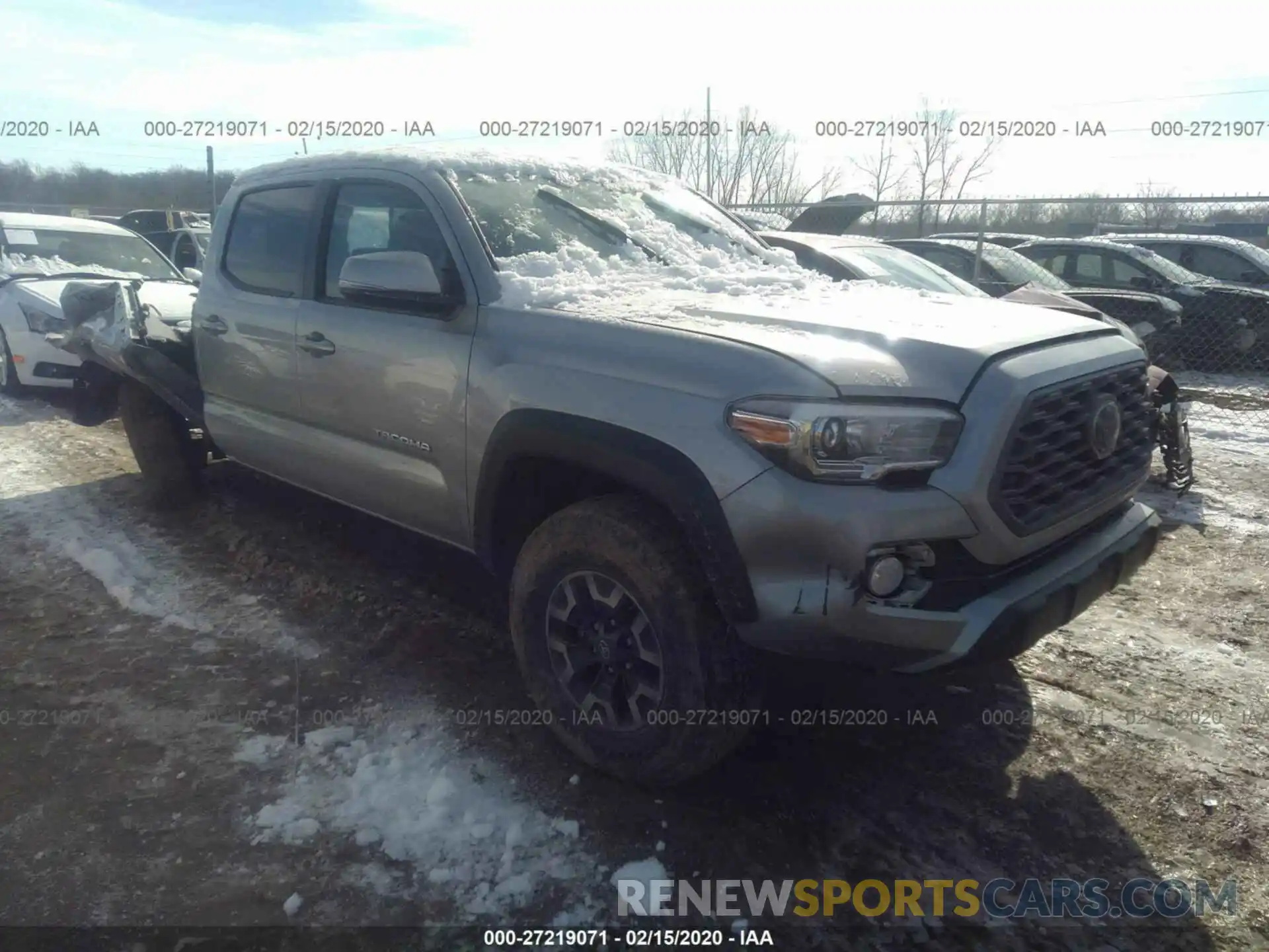 1 Photograph of a damaged car 5TFCZ5AN7LX214246 TOYOTA TACOMA 2020