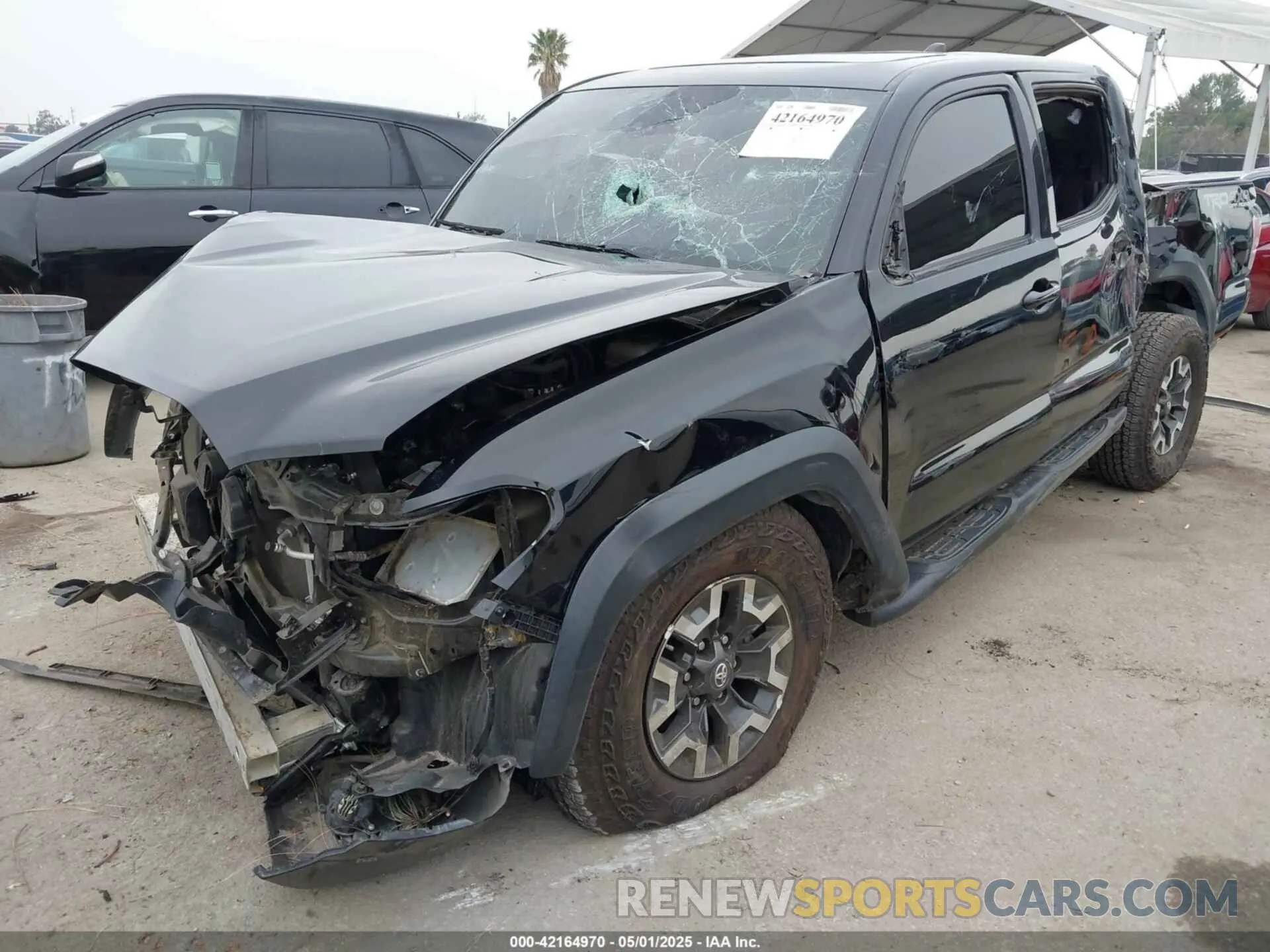 2 Photograph of a damaged car 5TFCZ5AN7LX222850 TOYOTA TACOMA 2020