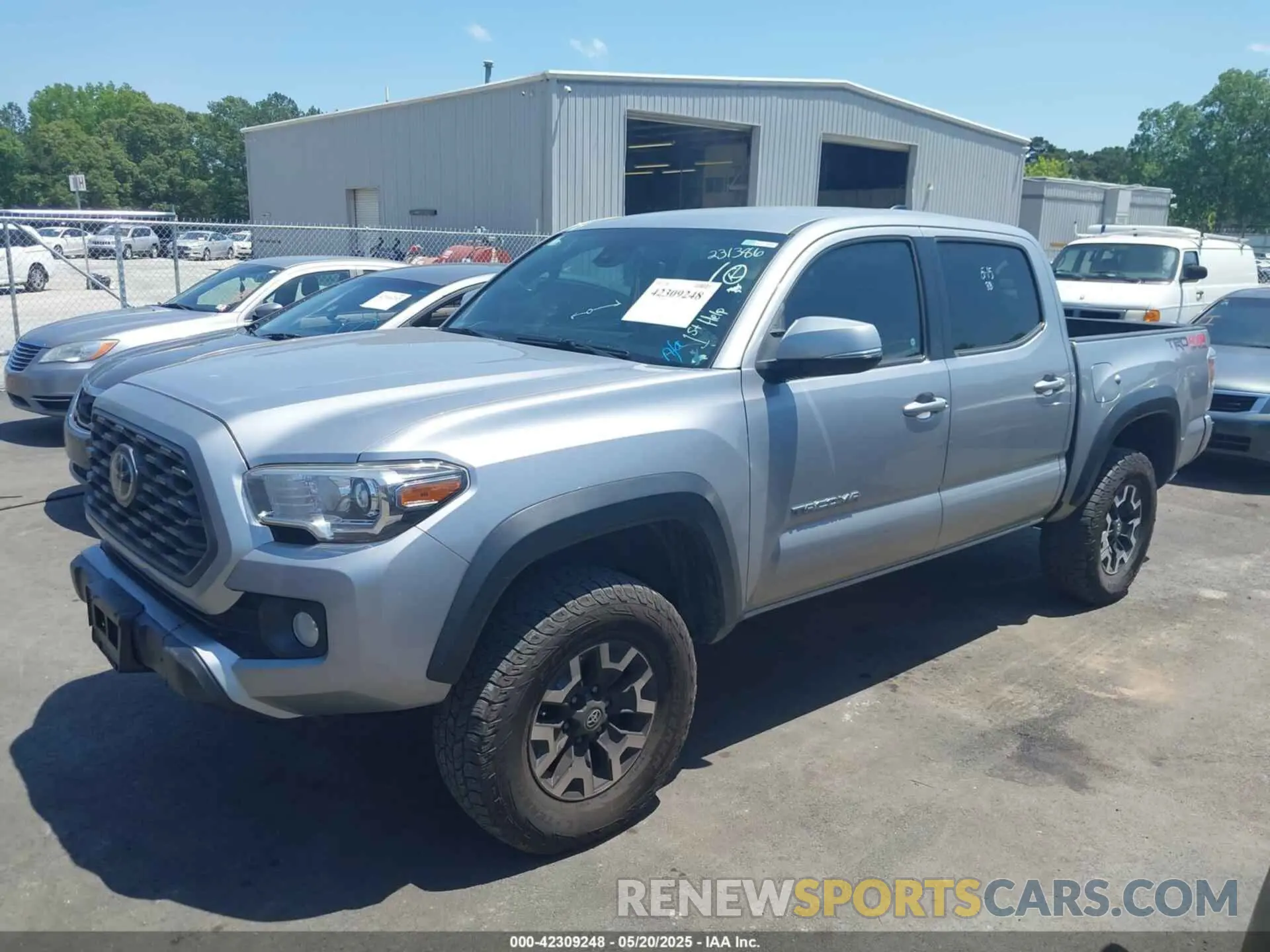 2 Photograph of a damaged car 5TFCZ5AN9LX231386 TOYOTA TACOMA 2020