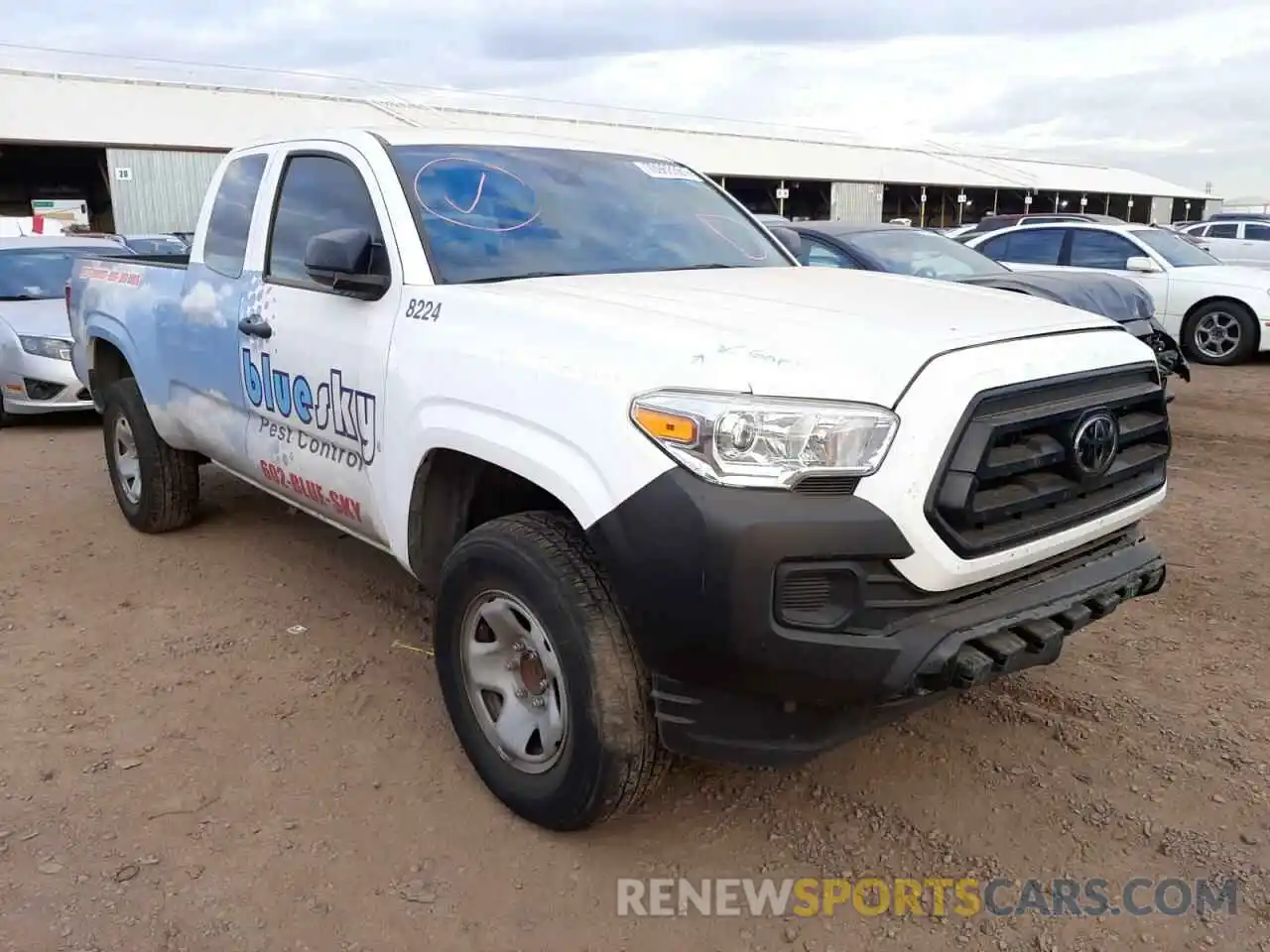 1 Photograph of a damaged car 5TFRX5GN0LX171456 TOYOTA TACOMA 2020