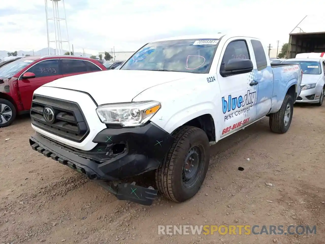 9 Photograph of a damaged car 5TFRX5GN0LX171456 TOYOTA TACOMA 2020