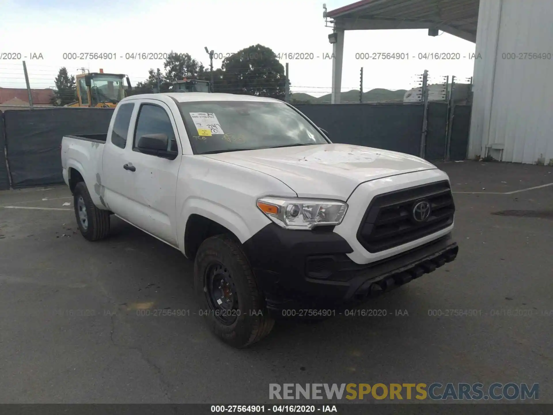 1 Photograph of a damaged car 5TFRX5GN2LX170647 TOYOTA TACOMA 2020