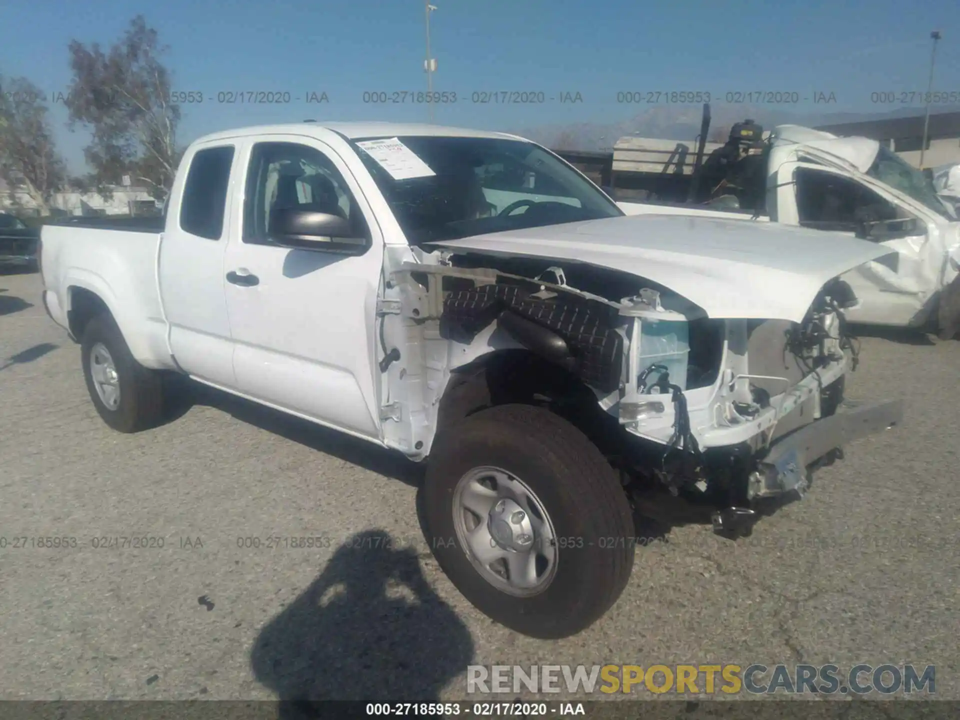 1 Photograph of a damaged car 5TFRX5GN3LX167806 TOYOTA TACOMA 2020