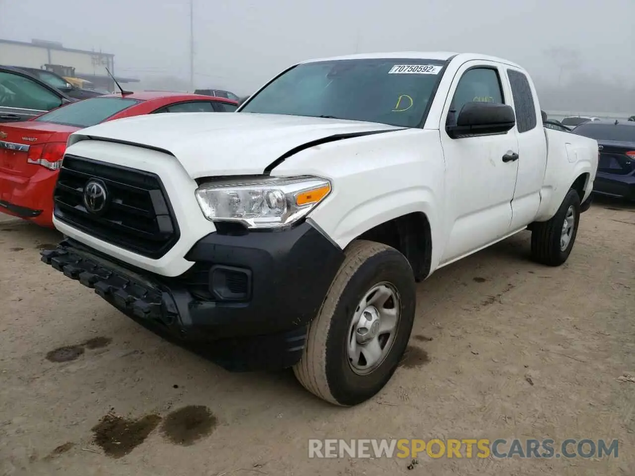 2 Photograph of a damaged car 5TFRX5GN7LX178937 TOYOTA TACOMA 2020