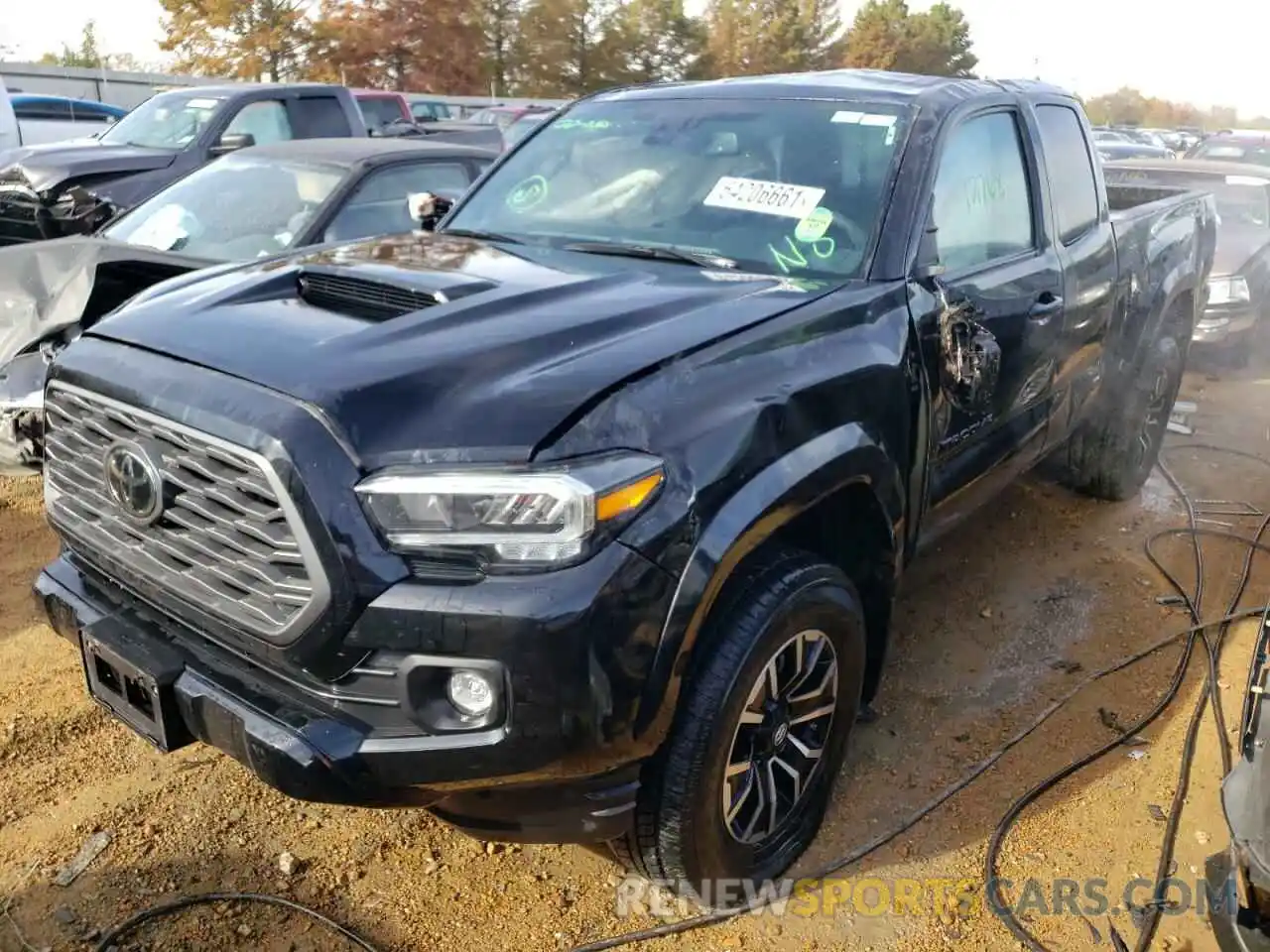 2 Photograph of a damaged car 5TFSZ5AN2LX219110 TOYOTA TACOMA 2020