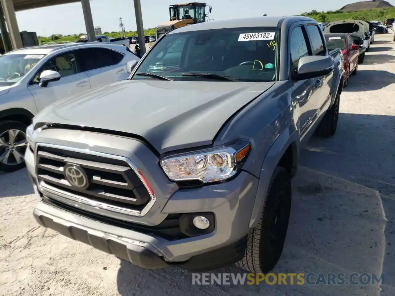 2 Photograph of a damaged car 3TMAZ5CN4MM147424 TOYOTA TACOMA 2021