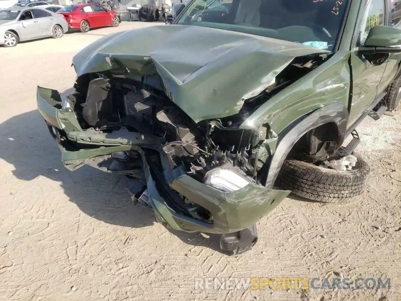 9 Photograph of a damaged car 3TMAZ5CN8MM155252 TOYOTA TACOMA 2021