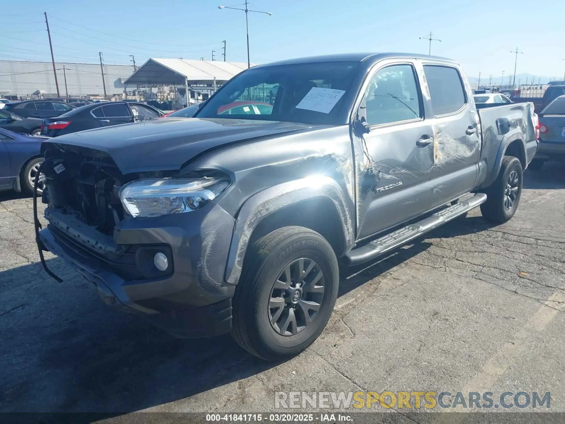 2 Photograph of a damaged car 3TMBZ5DN0MM030457 TOYOTA TACOMA 2021