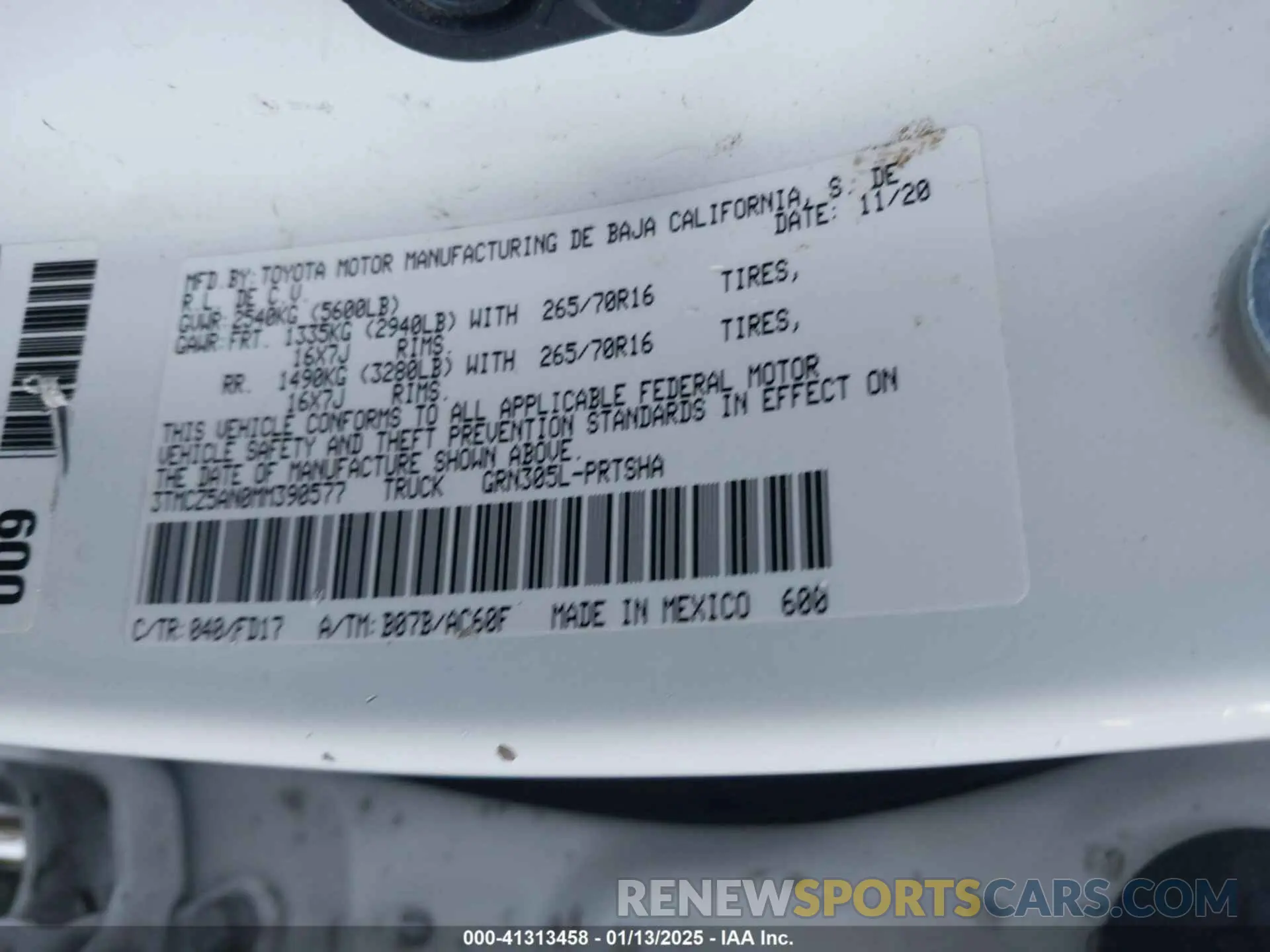 9 Photograph of a damaged car 3TMCZ5AN0MM390577 TOYOTA TACOMA 2021