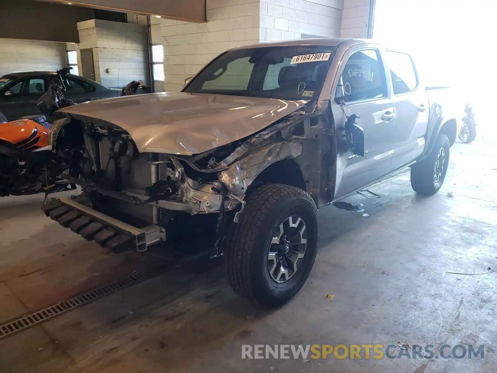 2 Photograph of a damaged car 3TMCZ5AN0MM396606 TOYOTA TACOMA 2021