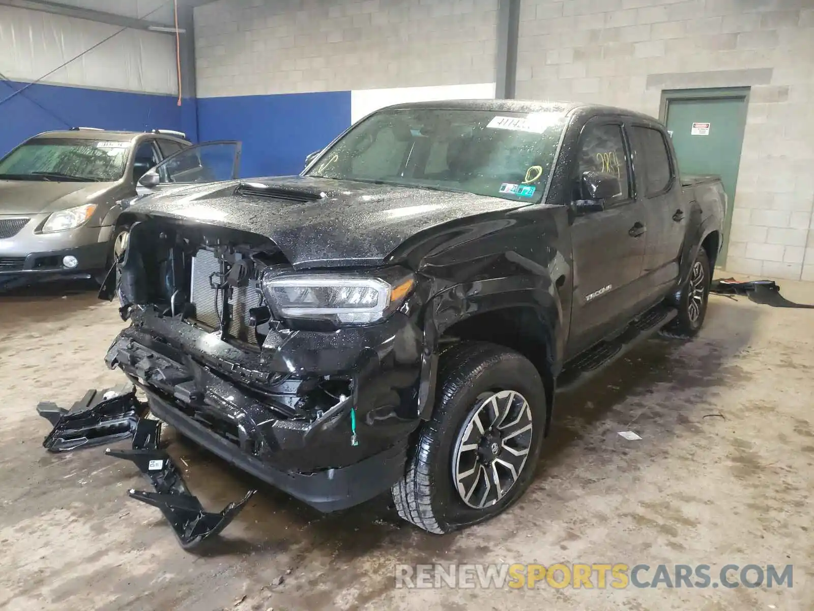 2 Photograph of a damaged car 3TMCZ5AN2MM373957 TOYOTA TACOMA 2021