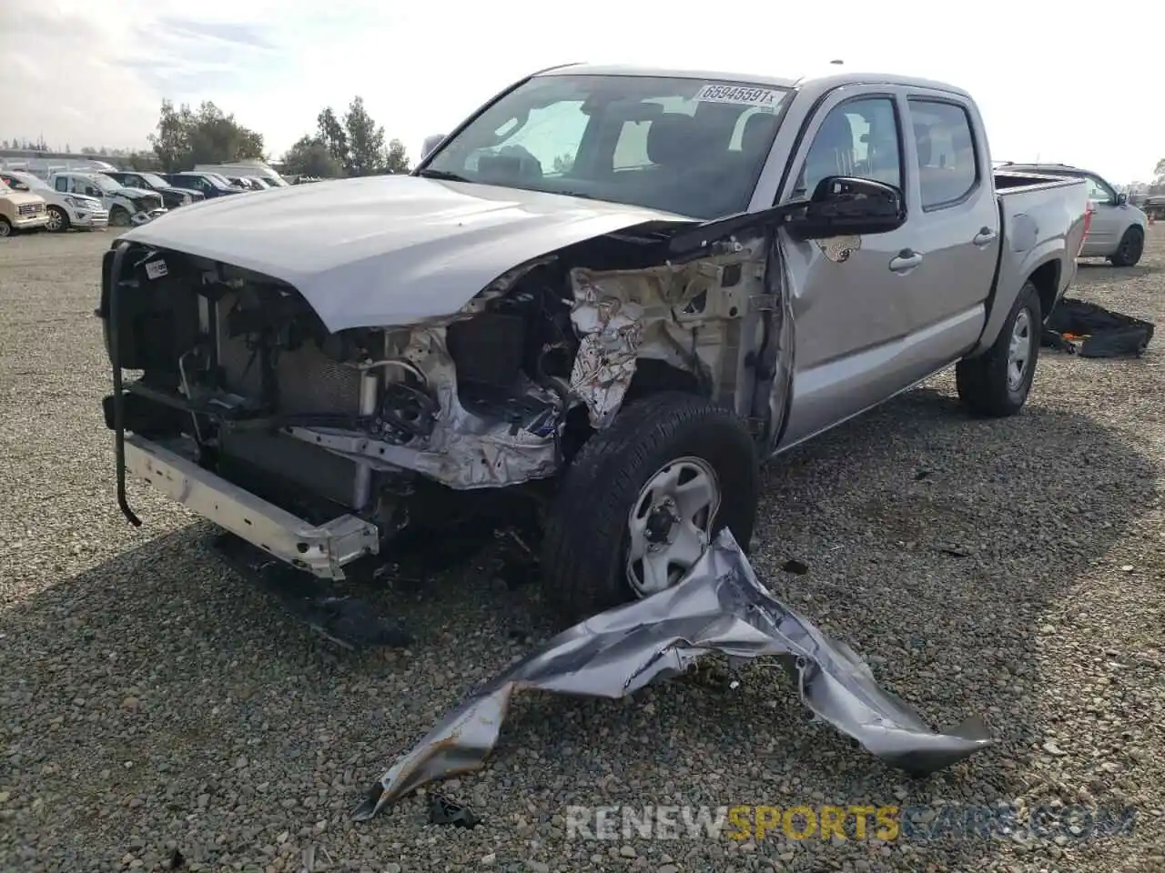 2 Photograph of a damaged car 3TMCZ5AN2MM374431 TOYOTA TACOMA 2021