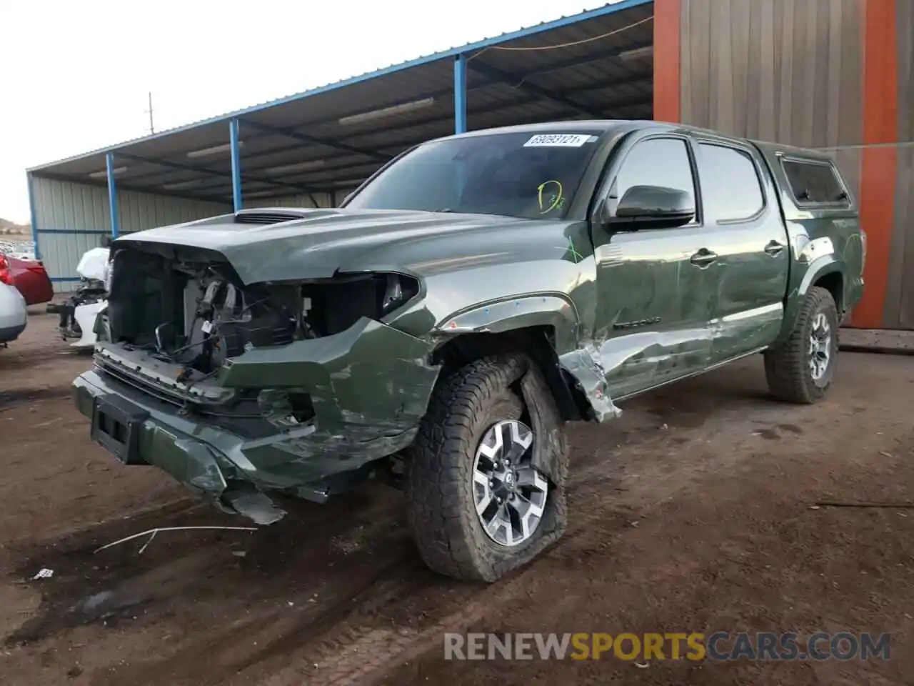 2 Photograph of a damaged car 3TMCZ5AN2MM389916 TOYOTA TACOMA 2021