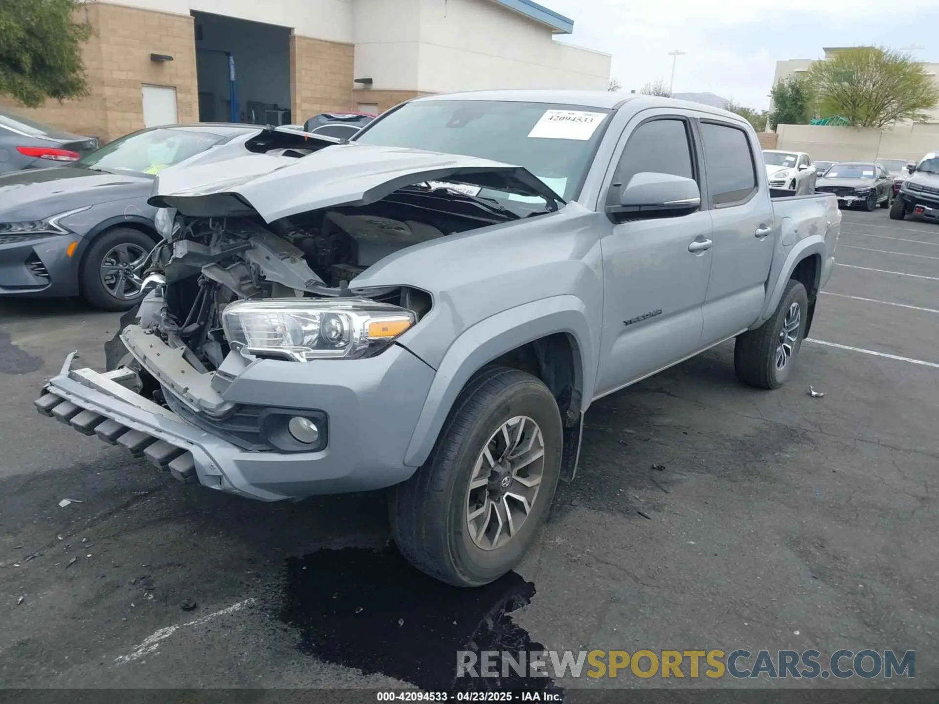 2 Photograph of a damaged car 3TMCZ5AN2MM405869 TOYOTA TACOMA 2021