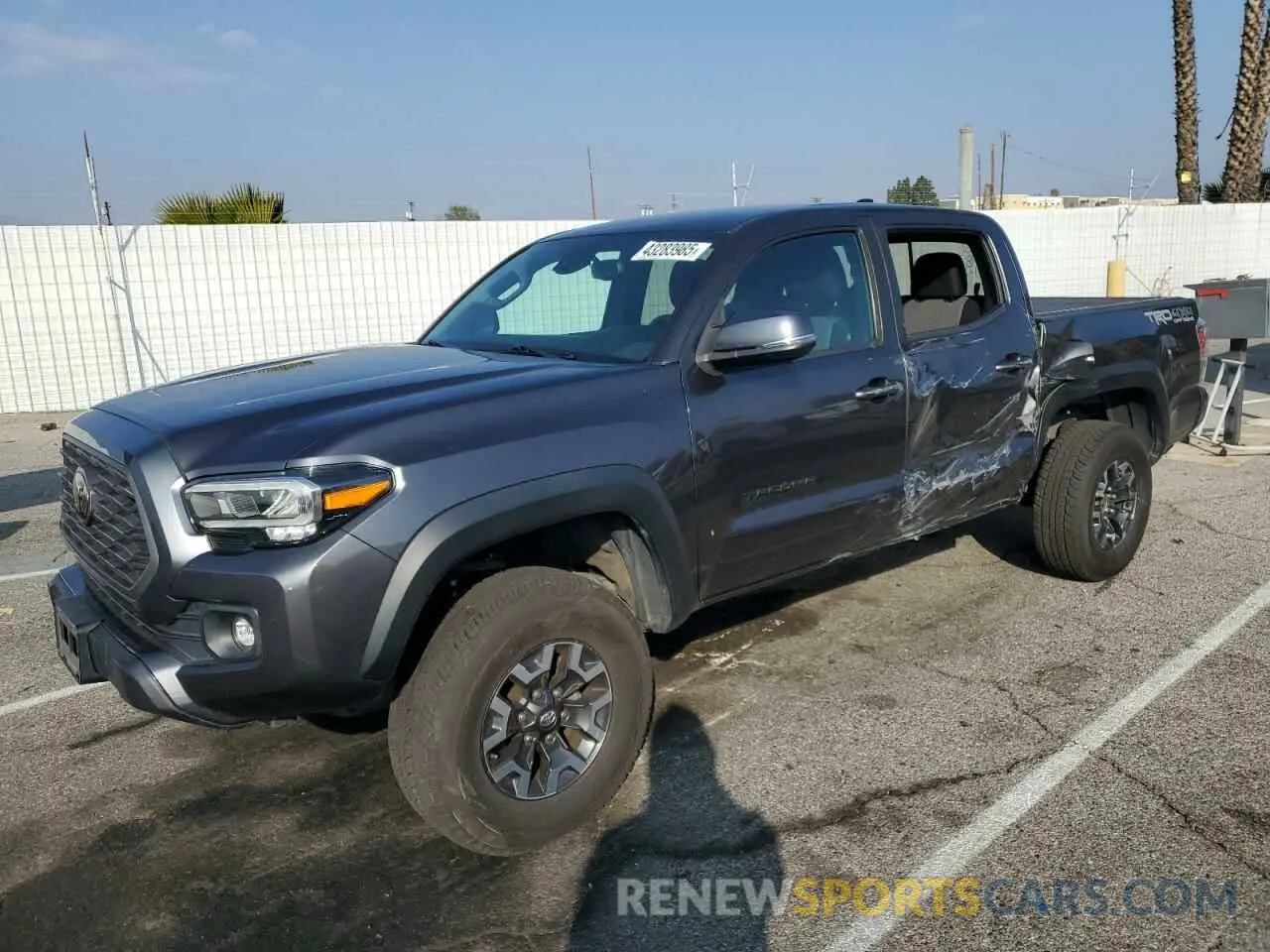 1 Photograph of a damaged car 3TMCZ5AN2MM448382 TOYOTA TACOMA 2021
