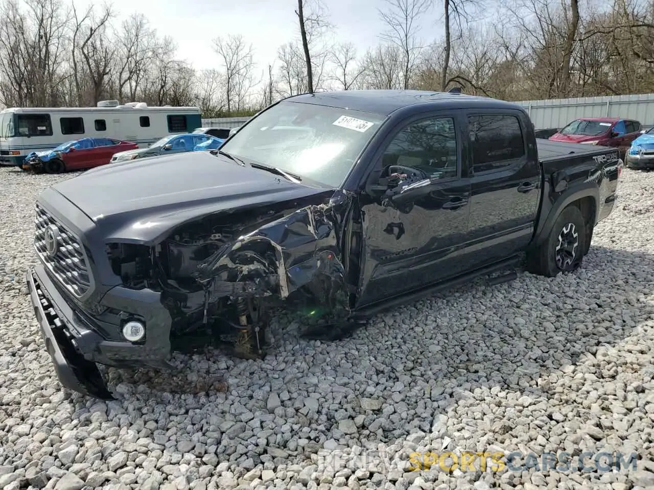 1 Photograph of a damaged car 3TMCZ5AN3MM370257 TOYOTA TACOMA 2021