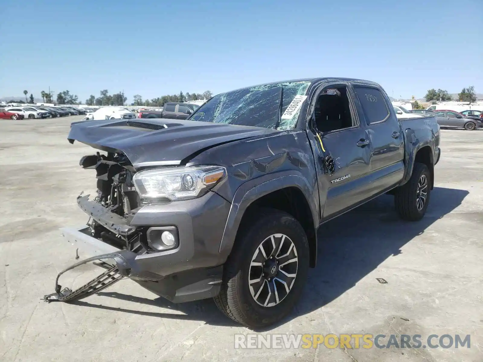 2 Photograph of a damaged car 3TMCZ5AN6MM372682 TOYOTA TACOMA 2021