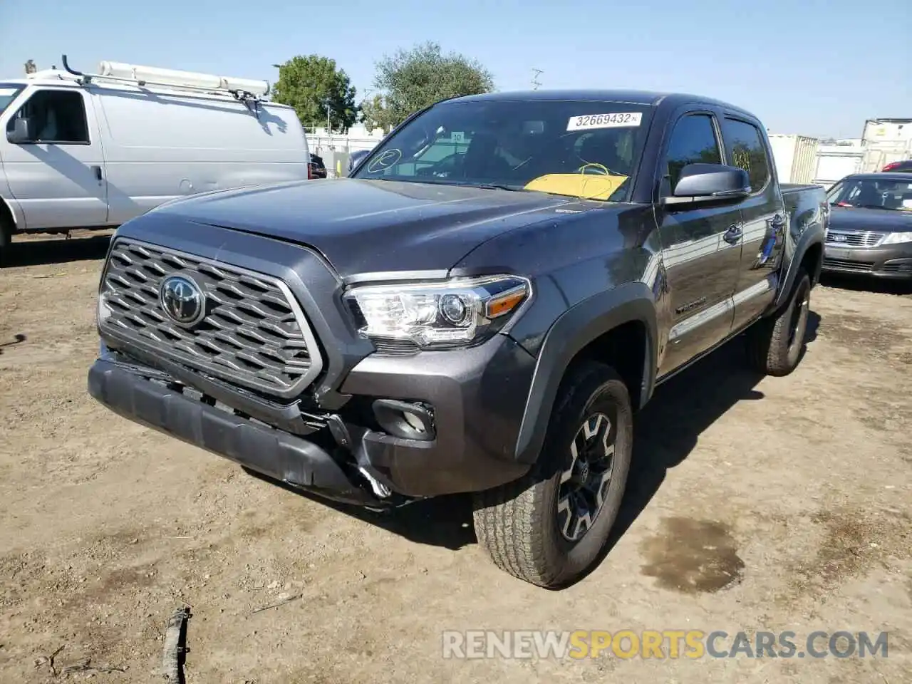 2 Photograph of a damaged car 3TMCZ5AN6MM393628 TOYOTA TACOMA 2021