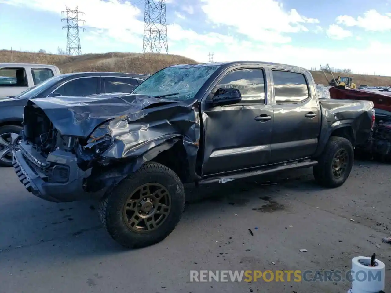 1 Photograph of a damaged car 3TMCZ5AN6MM415689 TOYOTA TACOMA 2021