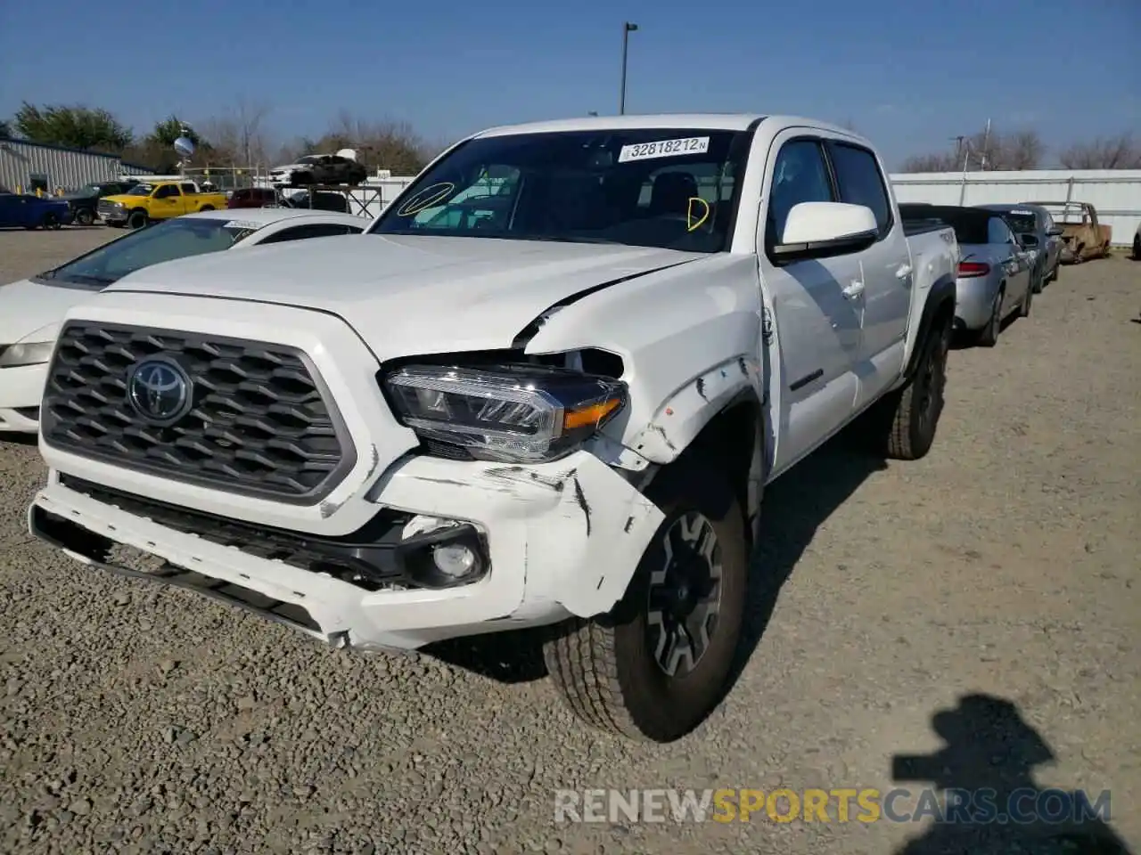 2 Photograph of a damaged car 3TMCZ5AN6MM416020 TOYOTA TACOMA 2021