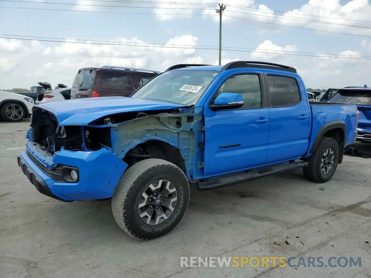 1 Photograph of a damaged car 3TMCZ5AN7MM388566 TOYOTA TACOMA 2021