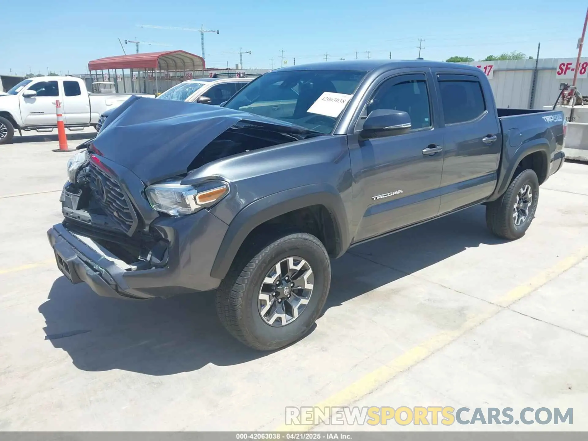 2 Photograph of a damaged car 3TMCZ5AN7MM399387 TOYOTA TACOMA 2021