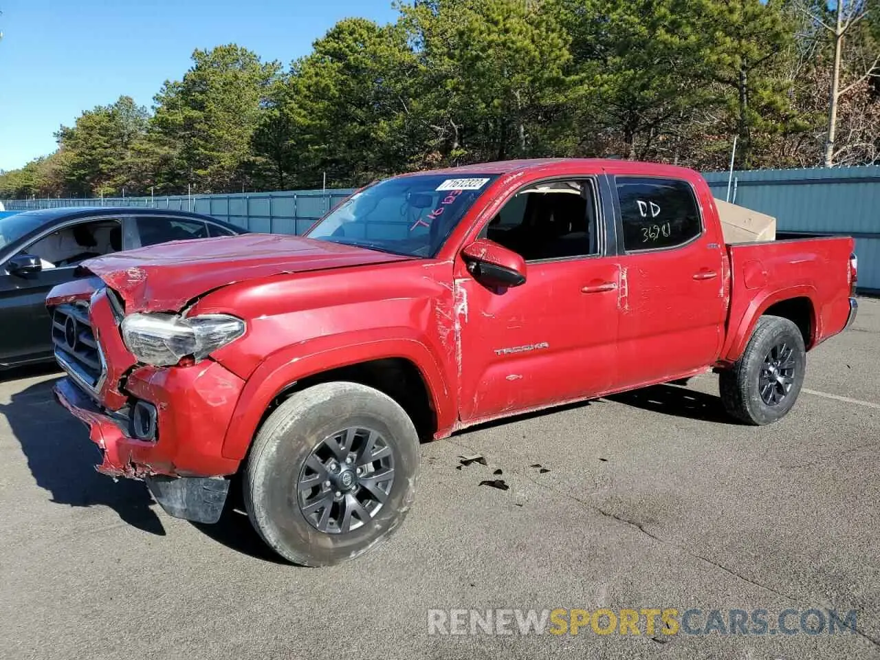 1 Photograph of a damaged car 3TMCZ5AN8MM401342 TOYOTA TACOMA 2021