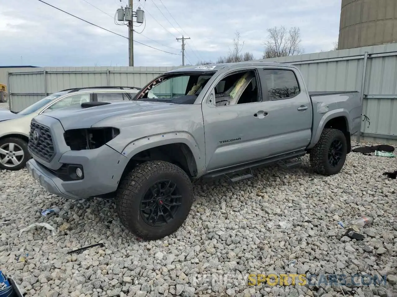 1 Photograph of a damaged car 3TMCZ5AN9MM374491 TOYOTA TACOMA 2021
