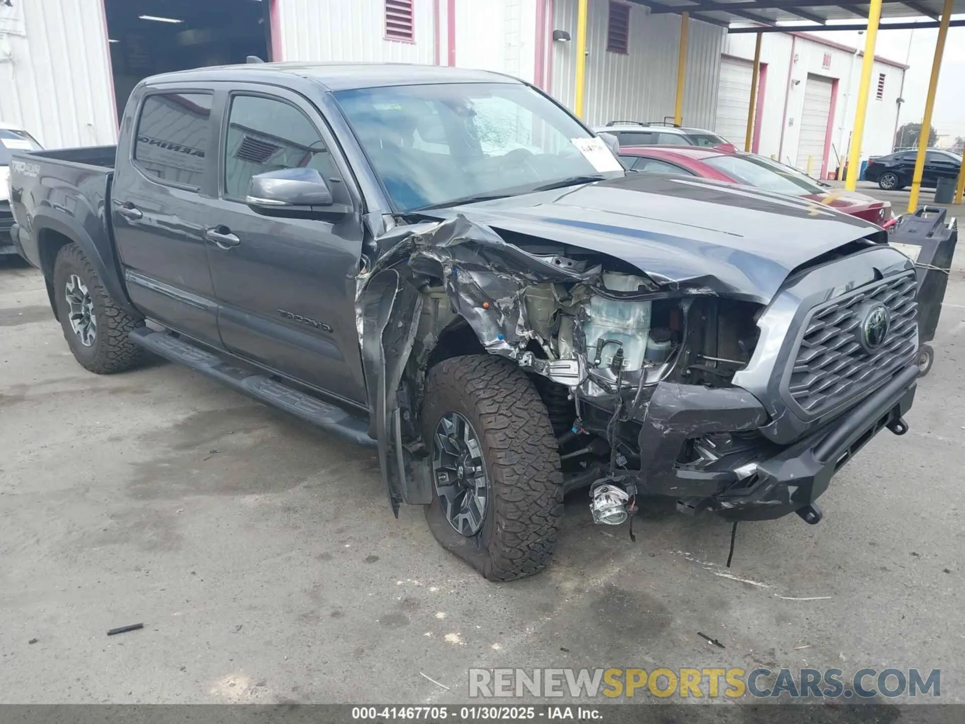 1 Photograph of a damaged car 3TMCZ5AN9MM397611 TOYOTA TACOMA 2021