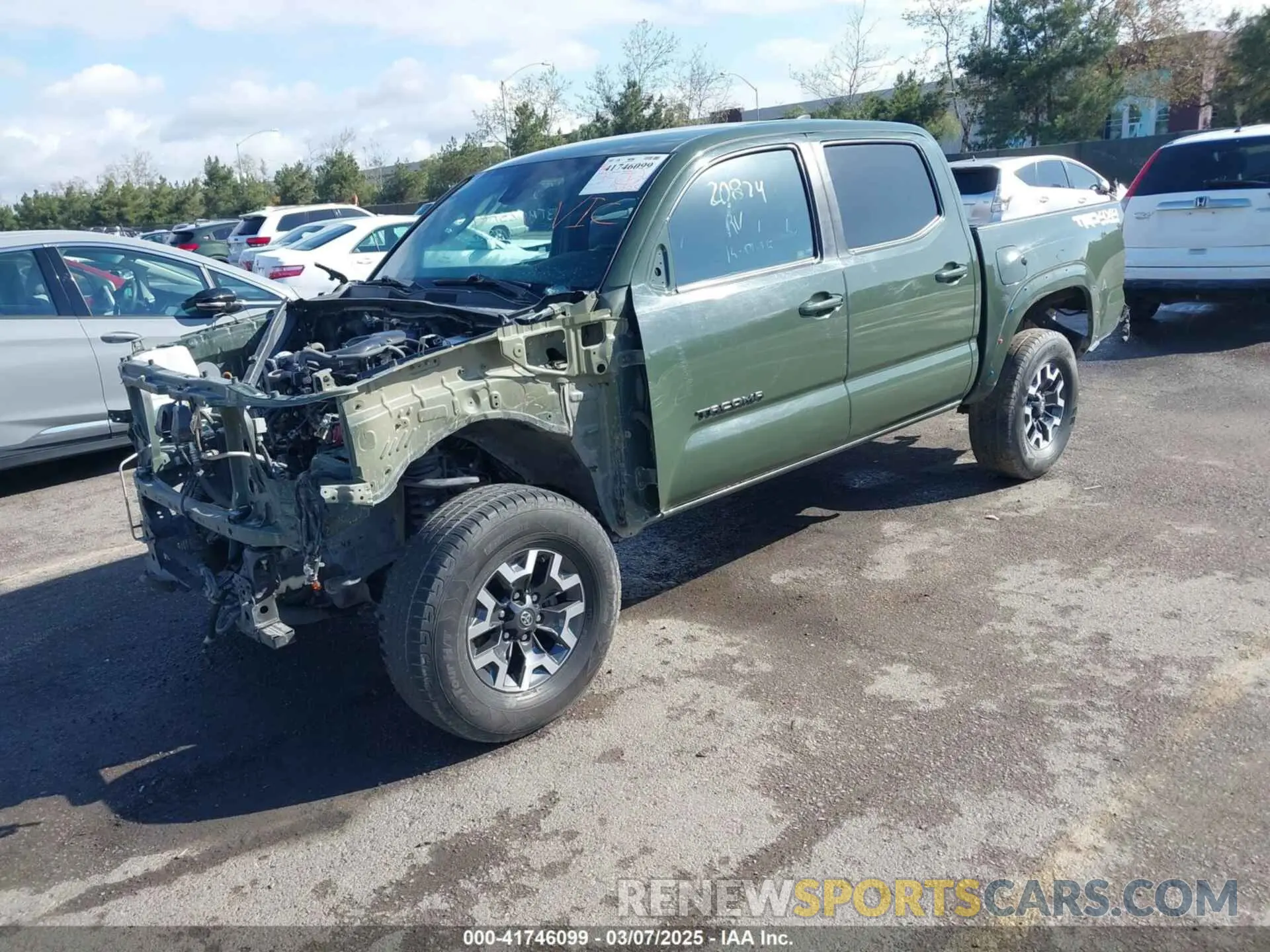 2 Photograph of a damaged car 3TMCZ5AN9MM408803 TOYOTA TACOMA 2021