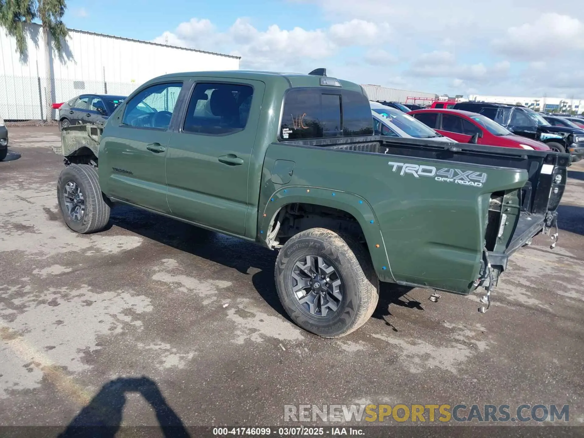 3 Photograph of a damaged car 3TMCZ5AN9MM408803 TOYOTA TACOMA 2021