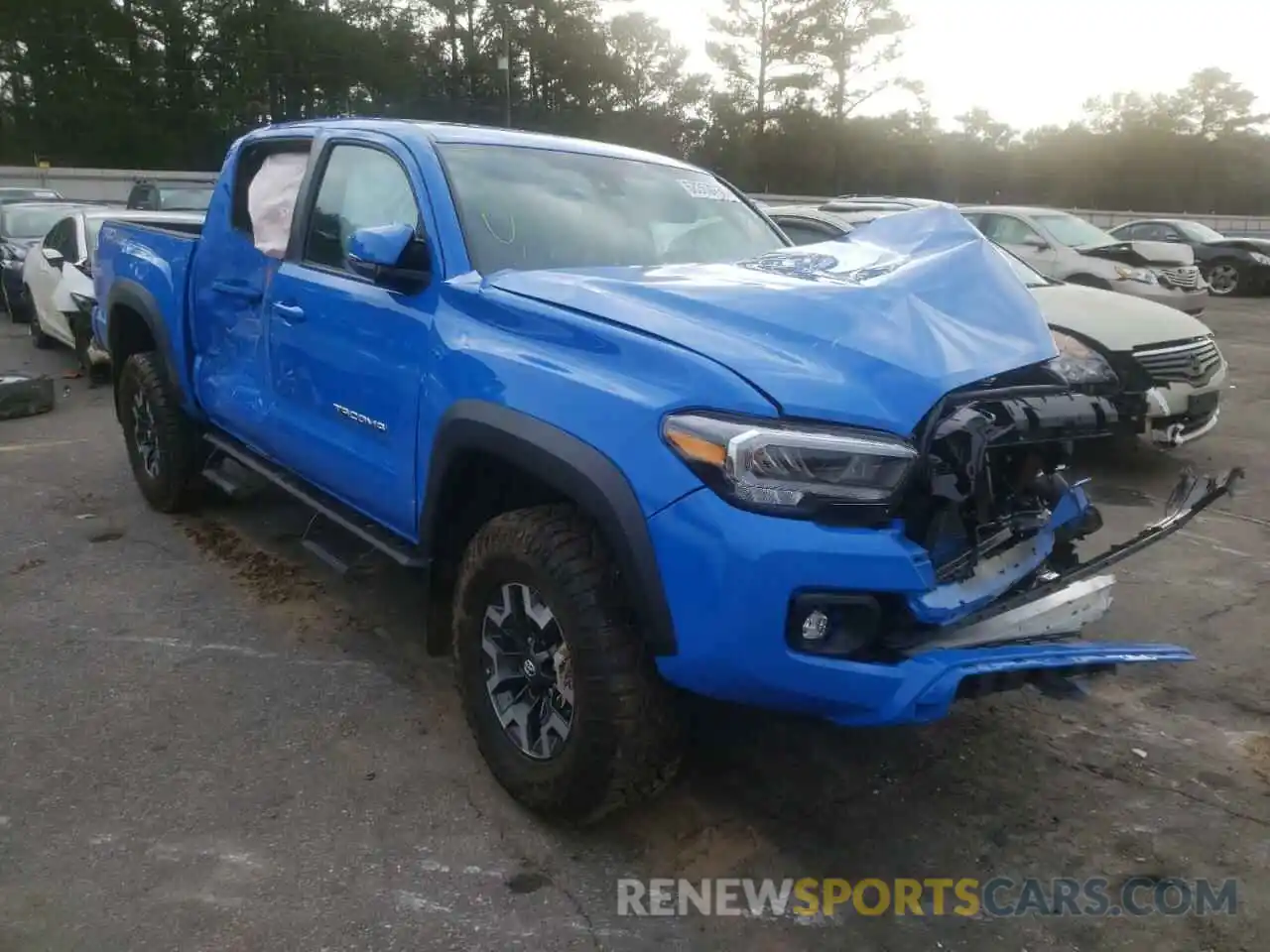 1 Photograph of a damaged car 3TMCZ5AN9MM416318 TOYOTA TACOMA 2021