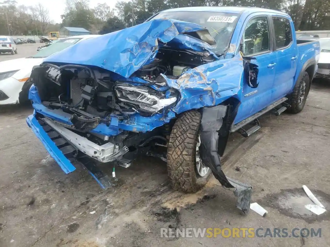 2 Photograph of a damaged car 3TMCZ5AN9MM416318 TOYOTA TACOMA 2021