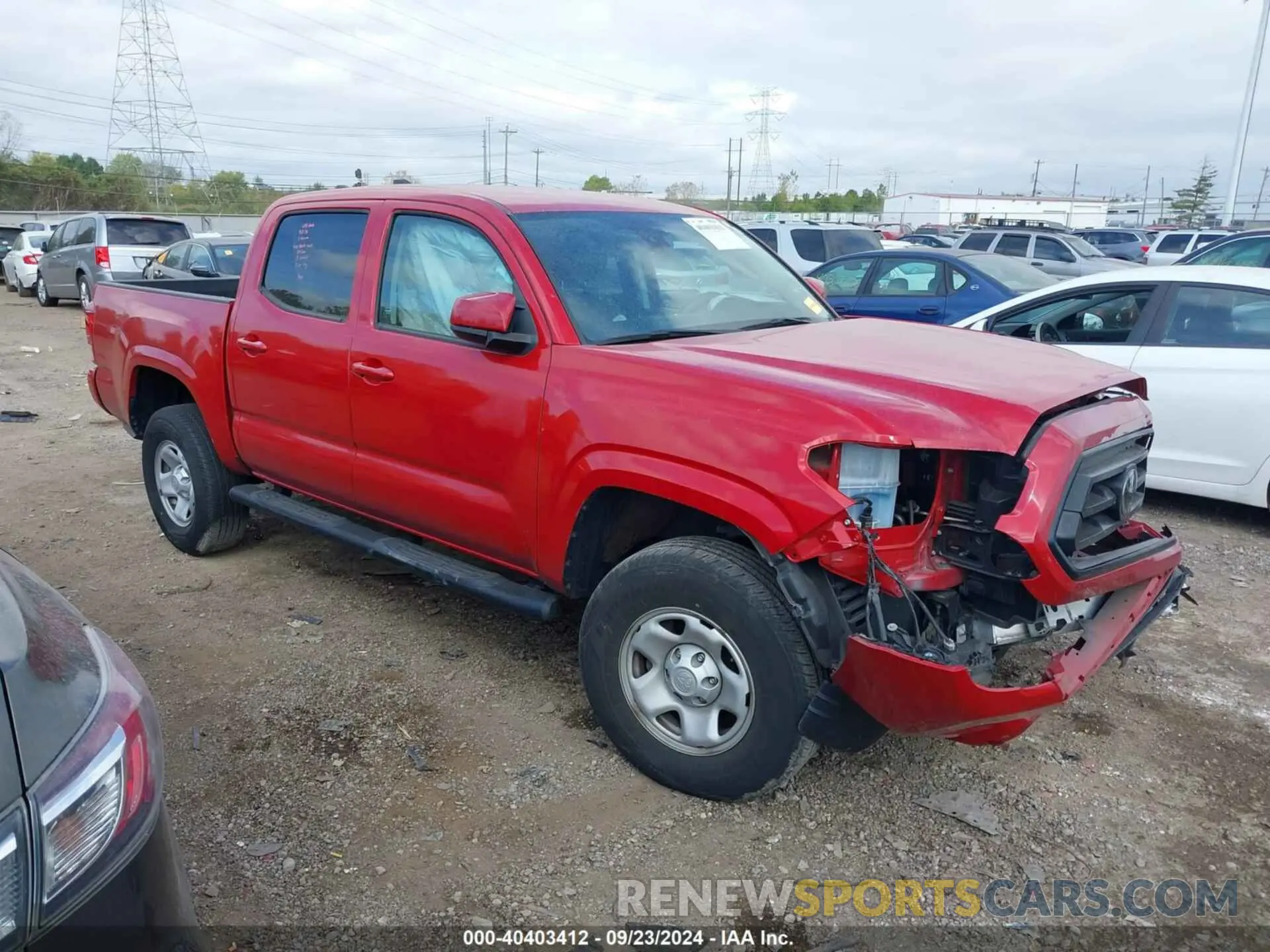 1 Photograph of a damaged car 3TMCZ5AN9MM430378 TOYOTA TACOMA 2021