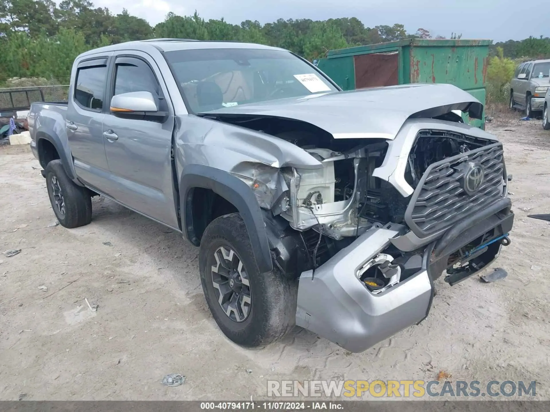 1 Photograph of a damaged car 3TMCZ5ANXMM372426 TOYOTA TACOMA 2021