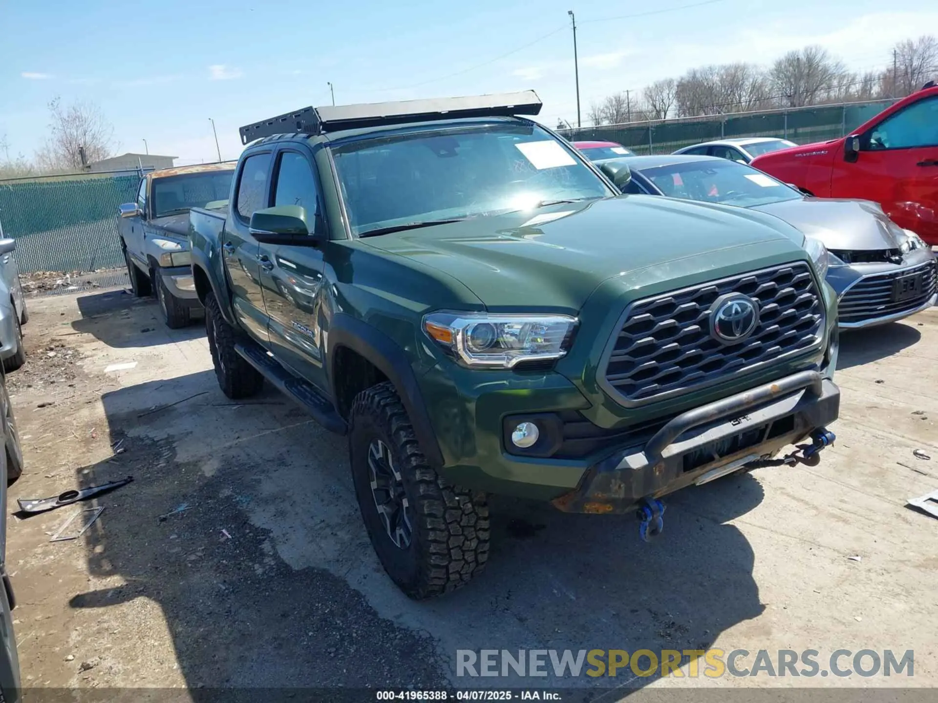 1 Photograph of a damaged car 3TMCZ5ANXMM382874 TOYOTA TACOMA 2021