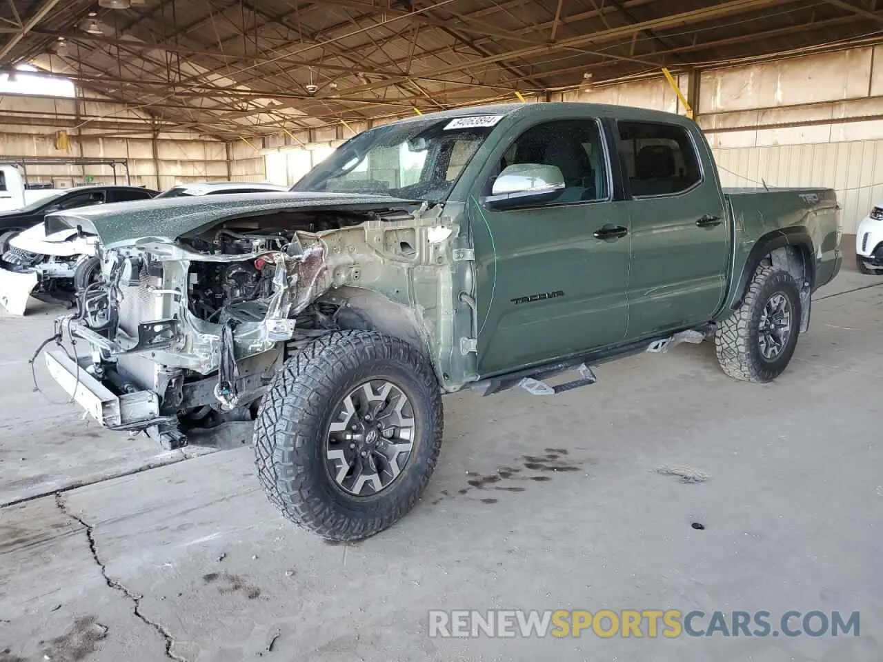 1 Photograph of a damaged car 3TMCZ5ANXMM449599 TOYOTA TACOMA 2021