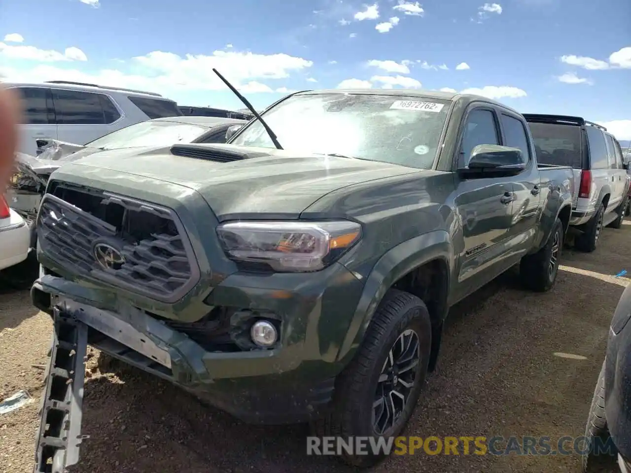 2 Photograph of a damaged car 3TMDZ5BNXMM112739 TOYOTA TACOMA 2021