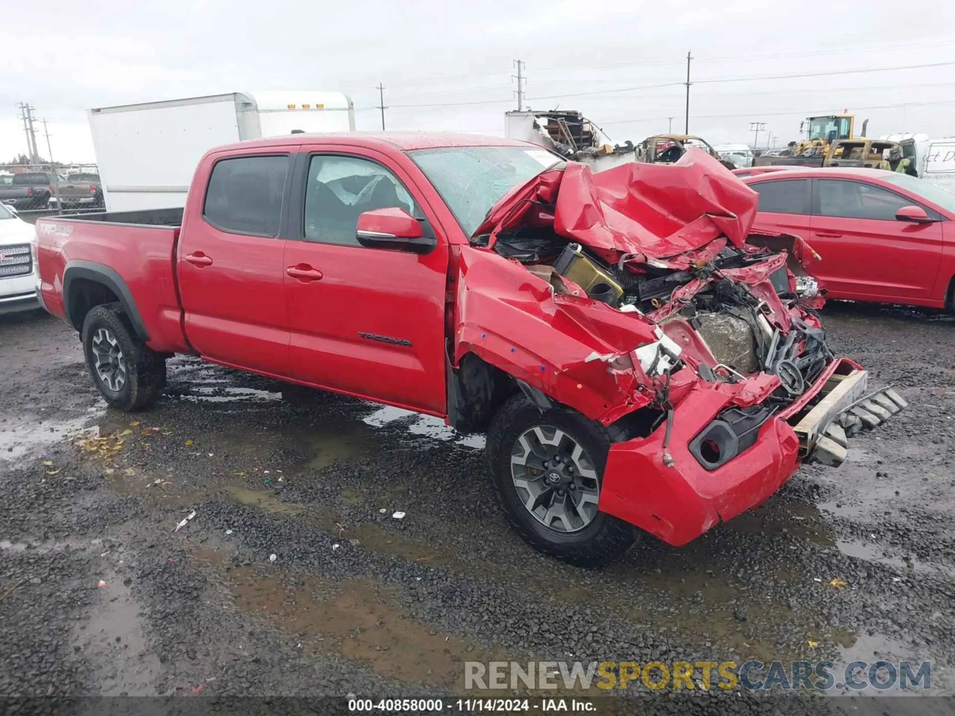 1 Photograph of a damaged car 3TMDZ5BNXMM116452 TOYOTA TACOMA 2021