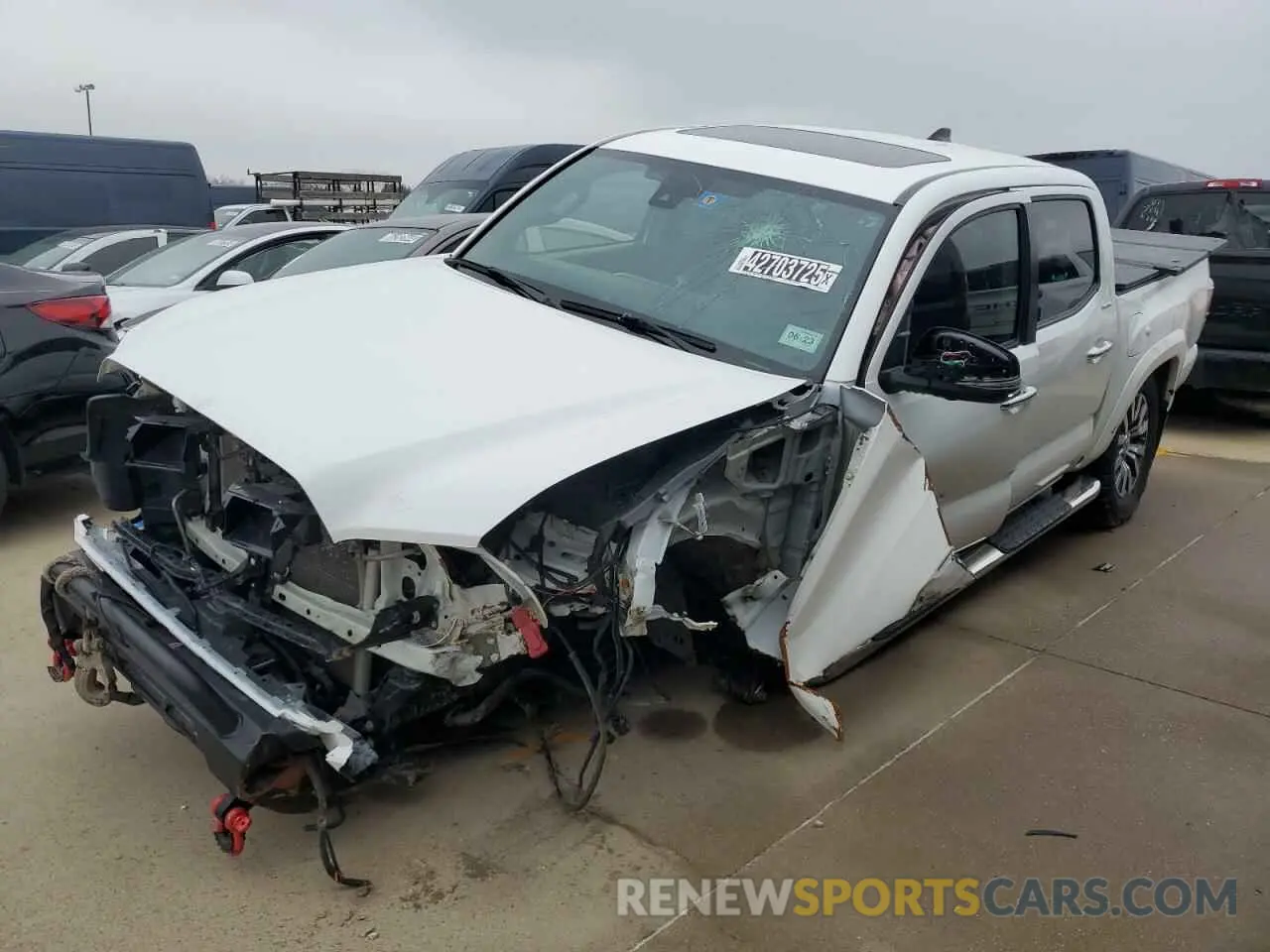 1 Photograph of a damaged car 3TMGZ5AN5MM433196 TOYOTA TACOMA 2021
