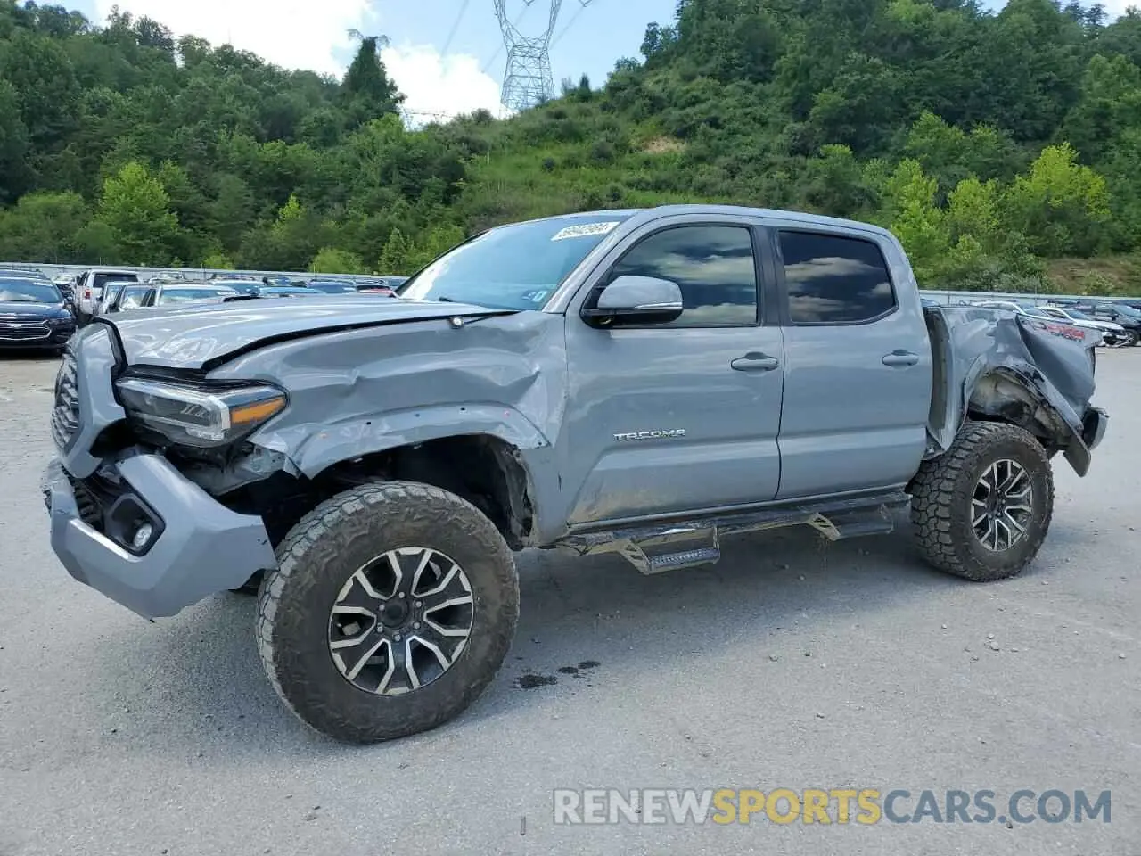 1 Photograph of a damaged car 3TYCZ5AN0MT012263 TOYOTA TACOMA 2021